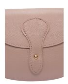 SS26 RM 148T Schultertasche aus puderfarbenem Leder - 15x19,5x7 cm