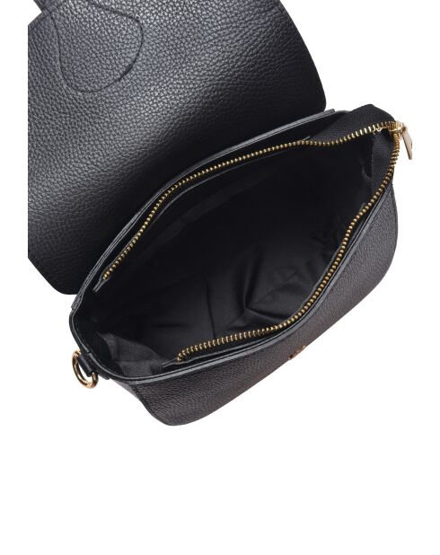 SS26 RM 148T zwarte leren schoudertas - 15x19,5x7 cm