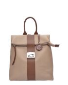 Sac à dos en cuir SS26 LV 128 boue brun - 31x34x10 cm