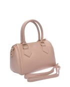 SS26 LV 1006 Handtasche aus puderfarbenem Leder - 18,5 x 22 x 8,5 cm