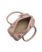 SS26 LV 1006 Handtasche aus puderfarbenem Leder - 18,5 x 22 x 8,5 cm