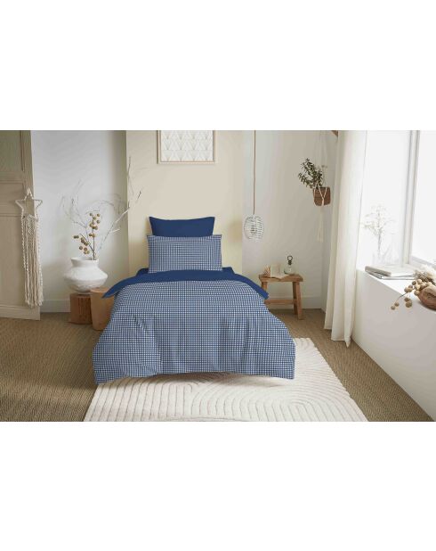 Gabrielle Marine Bettbezug aus bedruckter Baumwolle, Komplettpaket, 90 x 190 cm