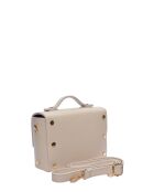 SS26 LV 192 beigefarbene Lederhandtasche - 13x19x6,5 cm