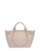 SS26 RM 151T beigefarbene Lederhandtasche - 21x27x9,5 cm