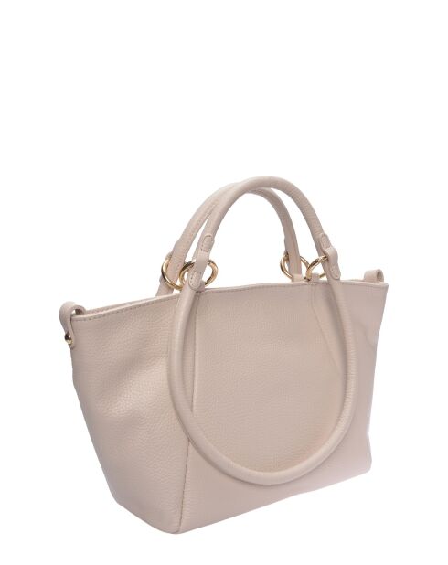 SS26 RM 151T beigefarbene Lederhandtasche - 21x27x9,5 cm