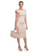 SS26 RM 151T beigefarbene Lederhandtasche - 21x27x9,5 cm