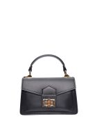SS26 RM 3164 schwarze Lederhandtasche - 12x20x6 cm