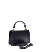 SS26 RM 3164 schwarze Lederhandtasche - 12x20x6 cm