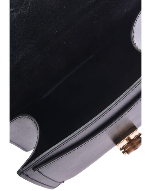SS26 RM 3164 schwarze Lederhandtasche - 12x20x6 cm