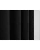 Paire de rideaux à œillets effet lin Moonlight déco truffe - 140x260cm