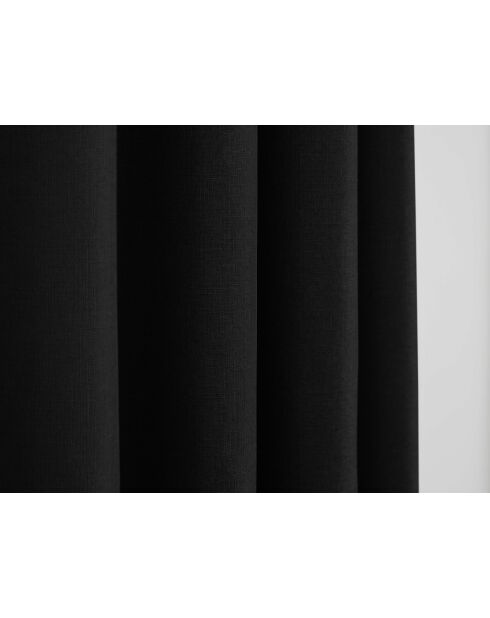 Paire de rideaux à œillets effet lin Moonlight déco truffe - 140x260cm