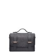 SS26 LV 192 schwarze Lederhandtasche - 13x19x6,5 cm