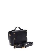 SS26 LV 192 schwarze Lederhandtasche - 13x19x6,5 cm