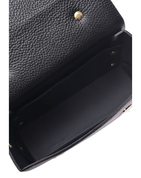 SS26 LV 192 schwarze Lederhandtasche - 13x19x6,5 cm