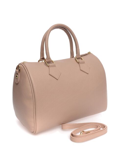 SS26 RM 1897 Handtasche aus puderfarbenem Leder - 22x31x19 cm