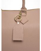 SS26 RM 1897 Handtasche aus puderfarbenem Leder - 22x31x19 cm