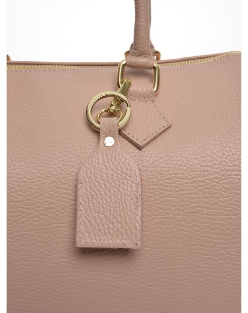 SS26 RM 1897 Handtasche aus puderfarbenem Leder - 22x31x19 cm