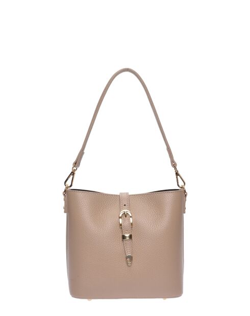 Sac seau en cuir SS26 RM 132T boue - 19x21.5x10.5 cm