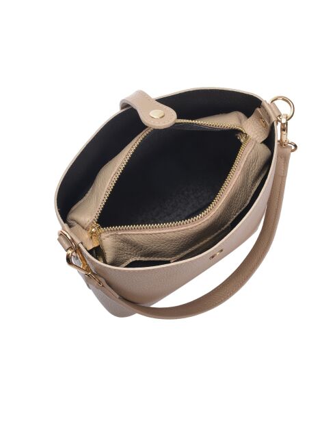 Sac seau en cuir SS26 RM 132T boue - 19x21.5x10.5 cm