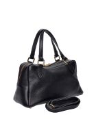 SS26 RM 1007T zwarte leren handtas - 14x30x13 cm