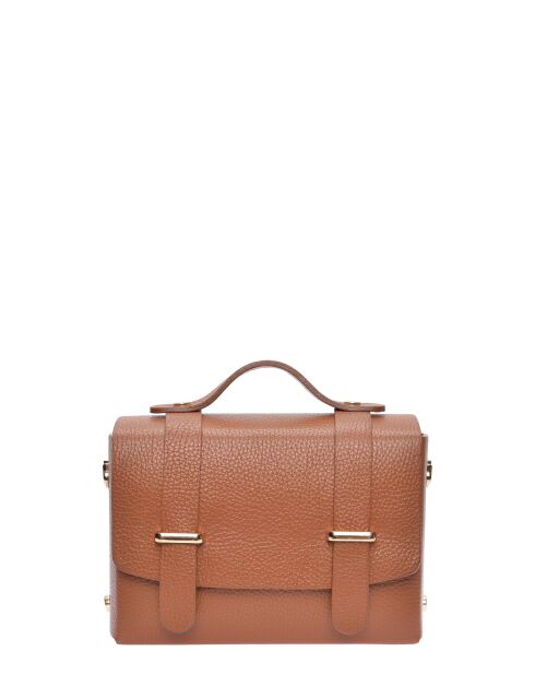 SS26 LV 192 Handtasche aus cognacfarbenem Leder - 13x19x6,5 cm