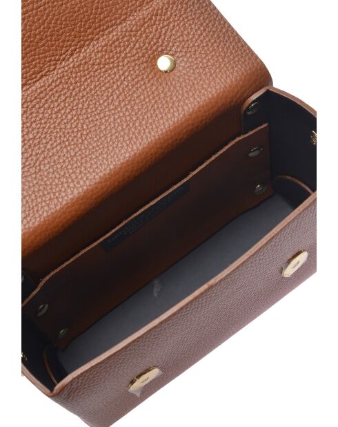 SS26 LV 192 Handtasche aus cognacfarbenem Leder - 13x19x6,5 cm