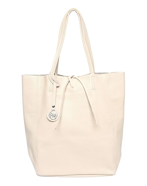 Sac à main en cuir SS26 RM 1847 beige - 37x41x12 cm