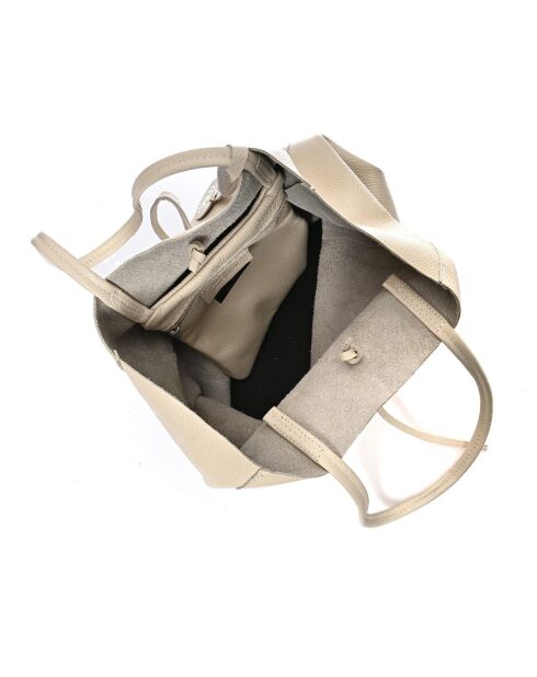 Sac à main en cuir SS26 RM 1847 beige - 37x41x12 cm