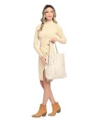 Sac à main en cuir SS26 RM 1847 beige - 37x41x12 cm