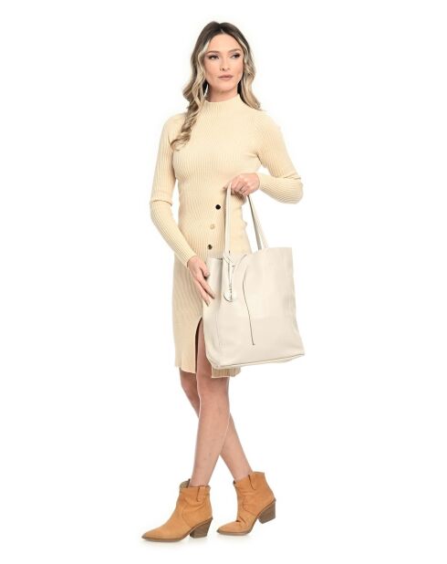 Sac à main en cuir SS26 RM 1847 beige - 37x41x12 cm