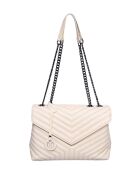 Sac bandoulière en cuir SS26 LV 2183 beige - 23x34x10 cm