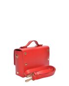 SS26 LV 192 rote Lederhandtasche - 13x19x6,5 cm