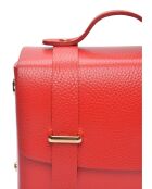 SS26 LV 192 rote Lederhandtasche - 13x19x6,5 cm