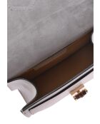 SS26 RM 3164 beigefarbene Lederhandtasche - 12x20x6 cm