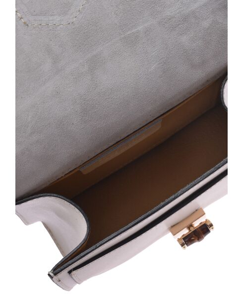 SS26 RM 3164 beige leren handtas - 12x20x6 cm