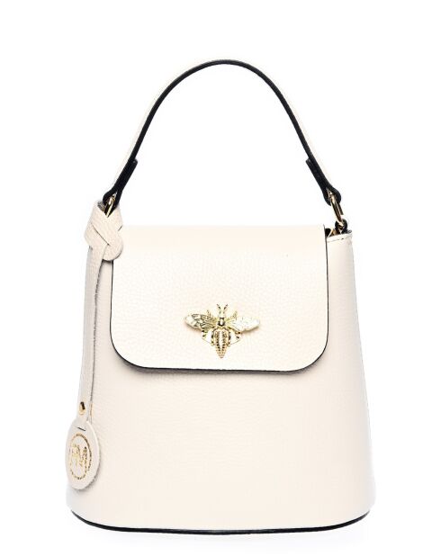 Sac à main en cuir SS26 RM 1846 beige - 19x19.5x11 cm