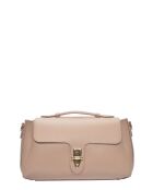SS26 RM 149T modderleren handtas - 19x29x11 cm