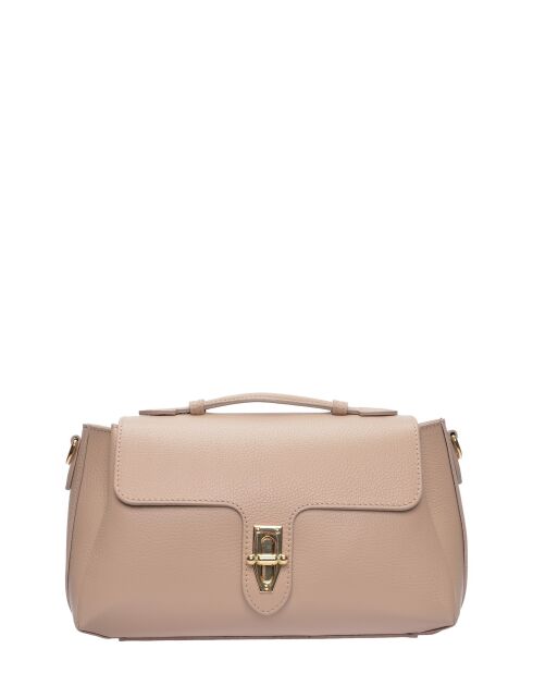 SS26 RM 149T modderleren handtas - 19x29x11 cm