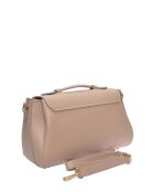 SS26 RM 149T modderleren handtas - 19x29x11 cm