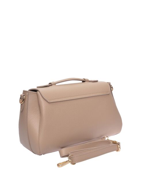 SS26 RM 149T modderleren handtas - 19x29x11 cm