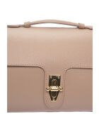 SS26 RM 149T modderleren handtas - 19x29x11 cm