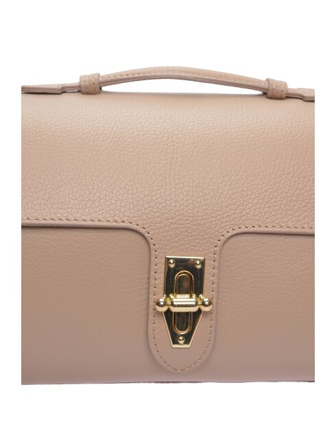 SS26 RM 149T modderleren handtas - 19x29x11 cm