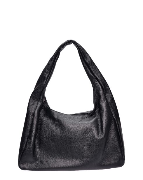 Sac hobo en cuir SS26 RM 144 noir - 24x41.5x10.5 cm