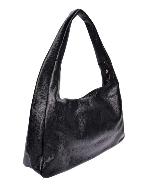 Sac hobo en cuir SS26 RM 144 noir - 24x41.5x10.5 cm