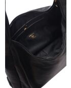 Sac hobo en cuir SS26 RM 144 noir - 24x41.5x10.5 cm