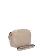 SS26 LV 130 Schultertasche aus beigem Leder - 17x22x7 cm