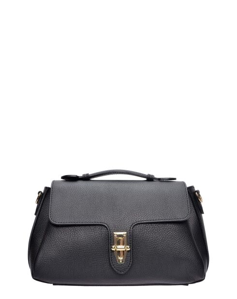 SS26 RM 149T schwarze Lederhandtasche - 19x29x11 cm
