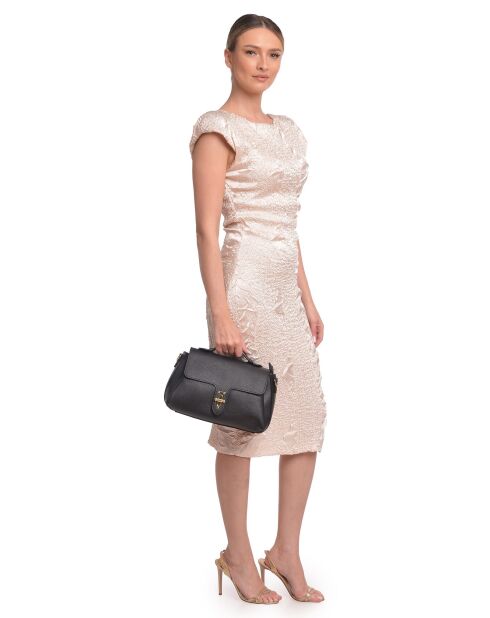 SS26 RM 149T schwarze Lederhandtasche - 19x29x11 cm