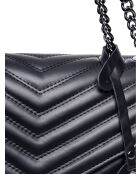 Sac bandoulière en cuir SS26 LV 2183 noir - 23x34x10 cm