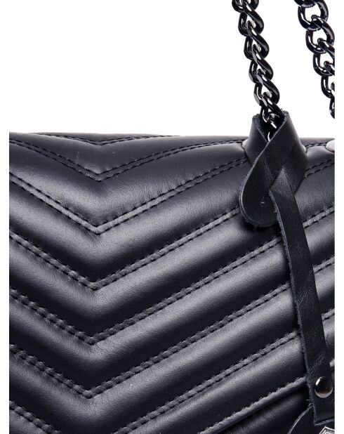 Sac bandoulière en cuir SS26 LV 2183 noir - 23x34x10 cm